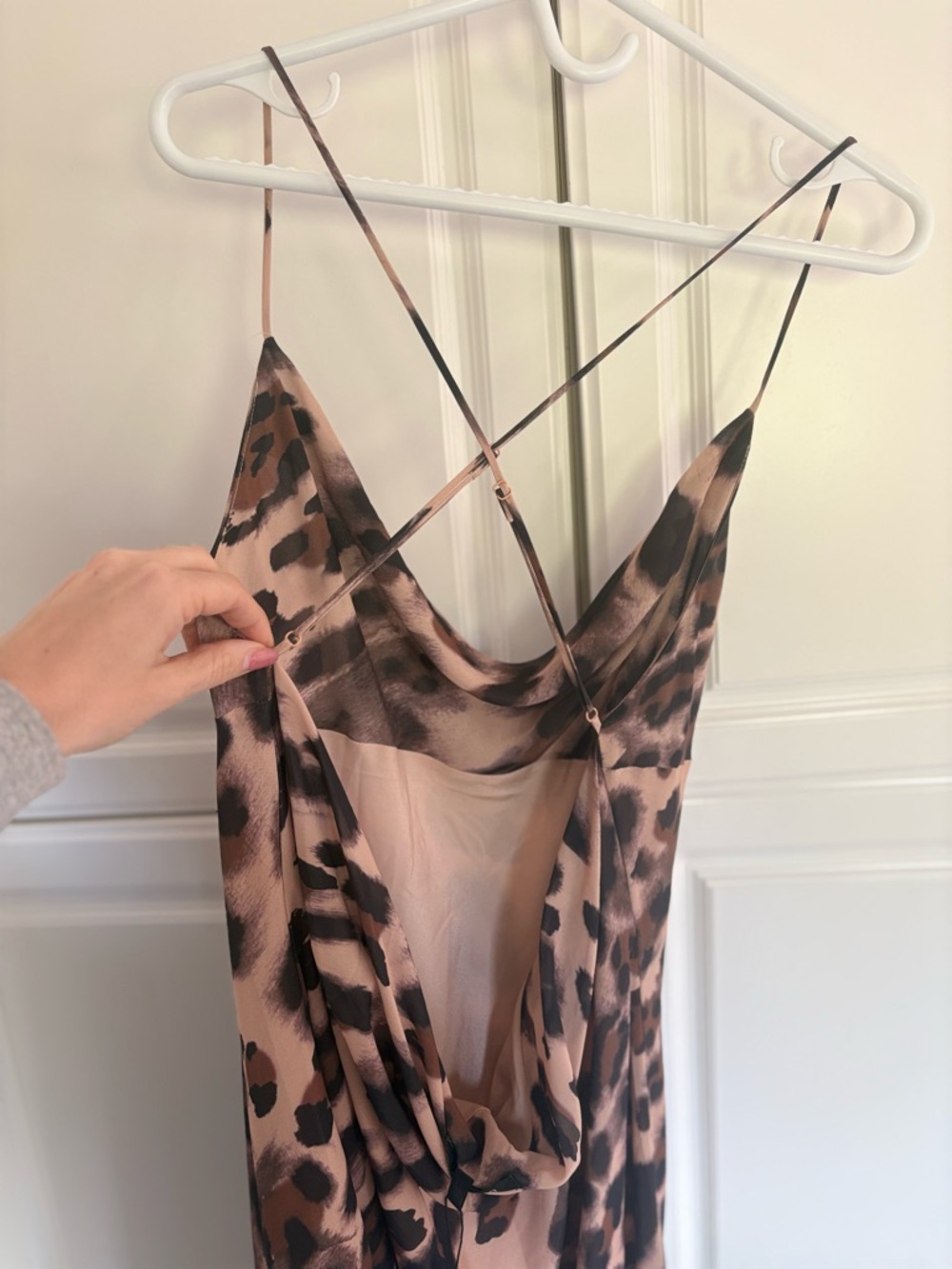 NWT Dynamite Leopard-Print Slip Dress - Picture 2 of 5